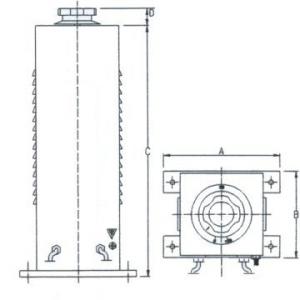 Technical Drawings - Three-phase variators for bench or protected back-of-board - 900-1500-3000-4500 VA